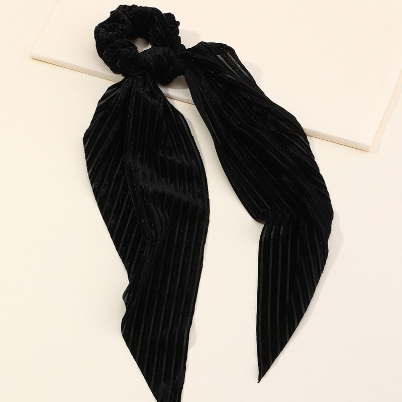 

1pc Corduroy Scrunchie Scarf, Black