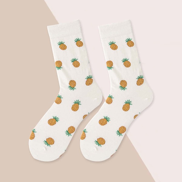 

Fruit Pattern Socks, Multicolor