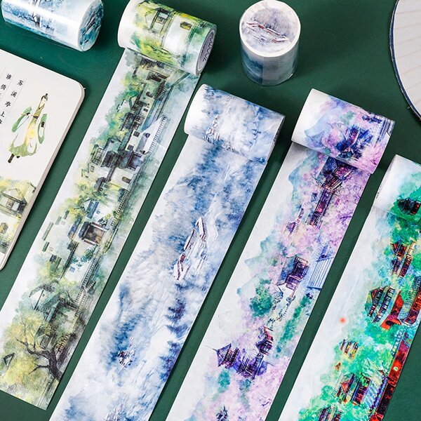 

1pc Random Pattern Wide DIY Tape, Multicolor