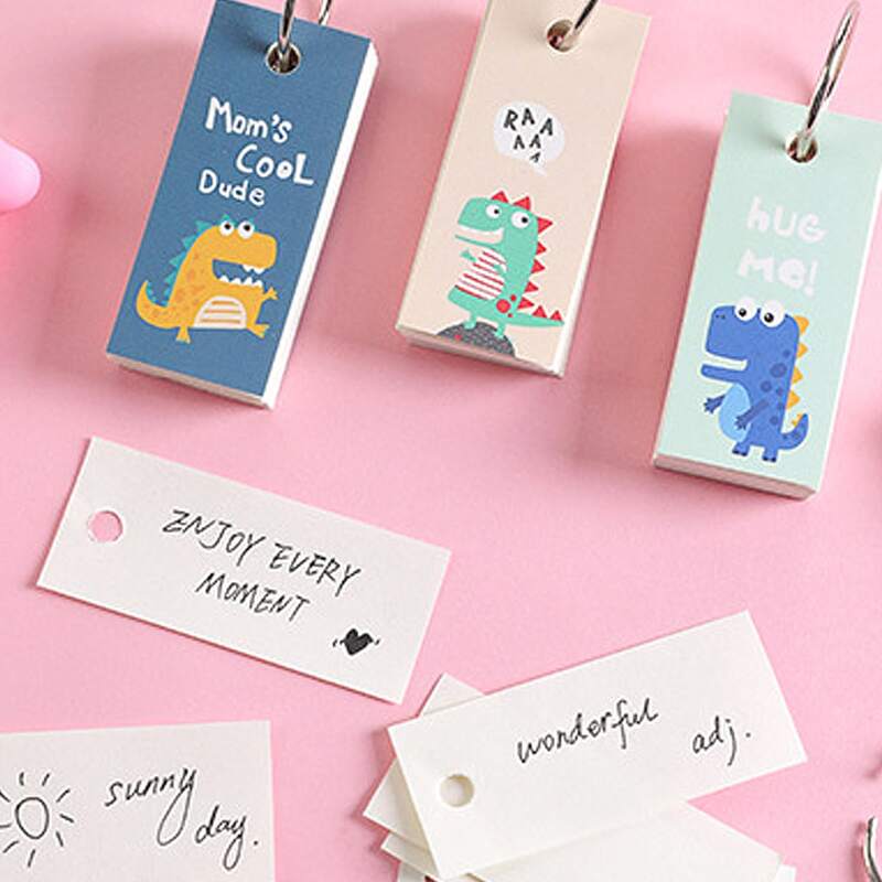 

2pcs Random Cartoon Binder Ring Memo Pad, Multicolor