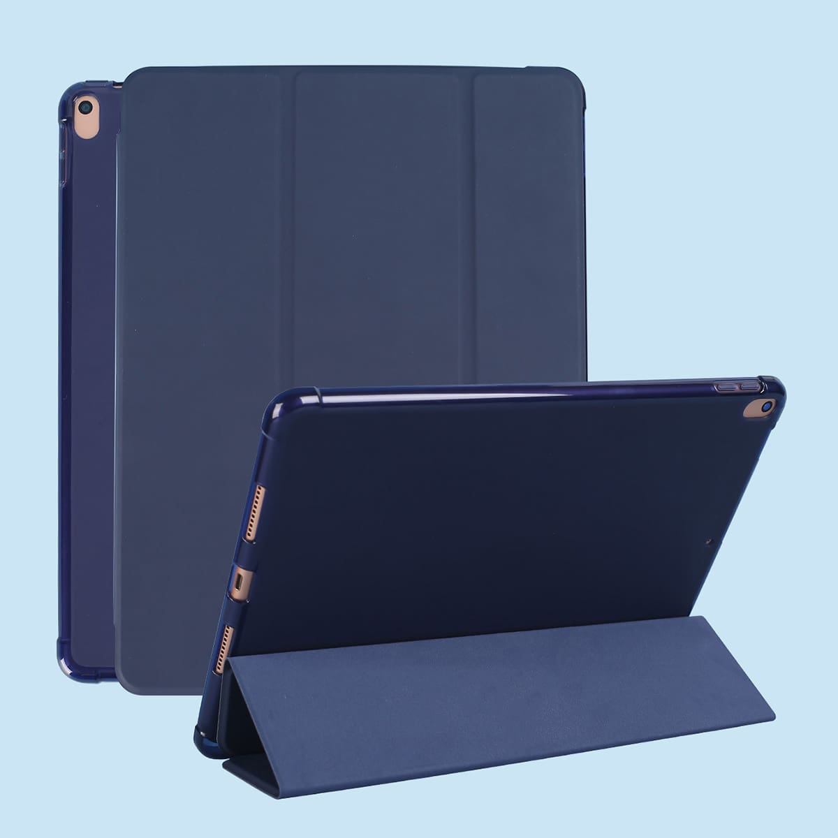 

1pc iPad Case With Pen Slot, Blue