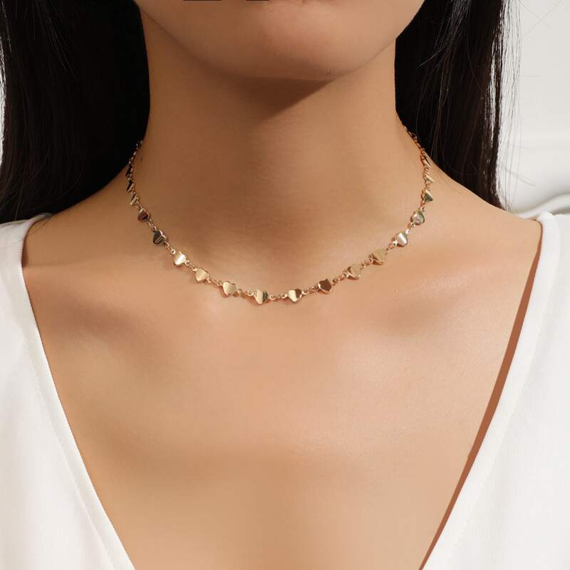 

Heart Decor Necklace, Gold