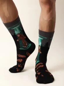 Calcetines de hombres con dibujos animados