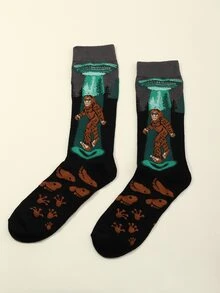 Calcetines de hombres con dibujos animados