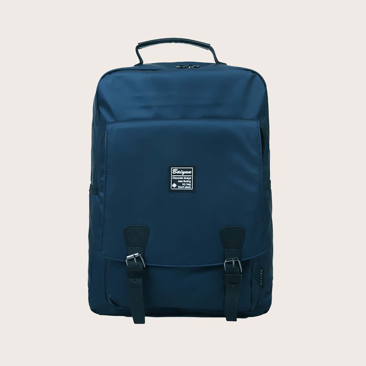 

Guys Pin Buckle Front Backpack, Blue