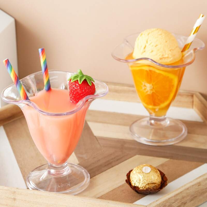 

1pc Acrylic Juice Cup, Clear