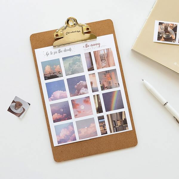 

4sheets Random Pattern Sticker, Multicolor