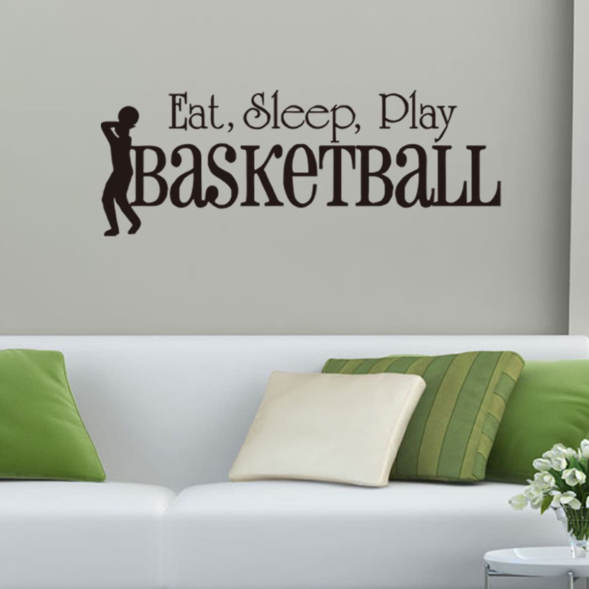 

Letter Graphic Wall Sticker, Black