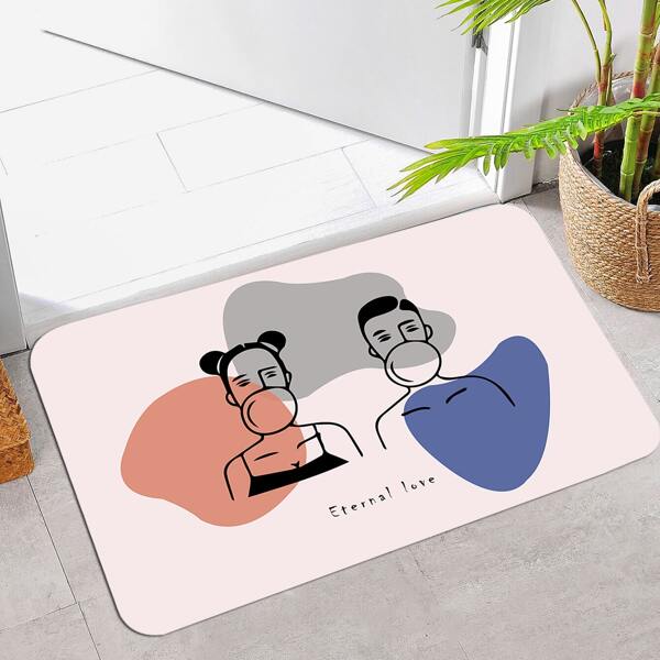 

Figure Graphic Floor Mat, Multicolor