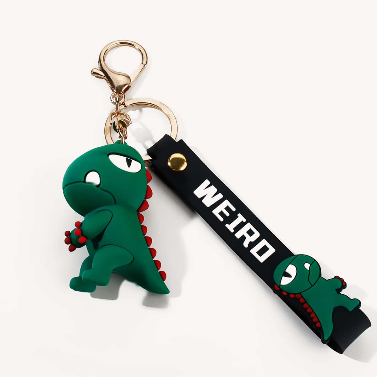 

Cartoon Dinosaur Decor Bag Charm, Green