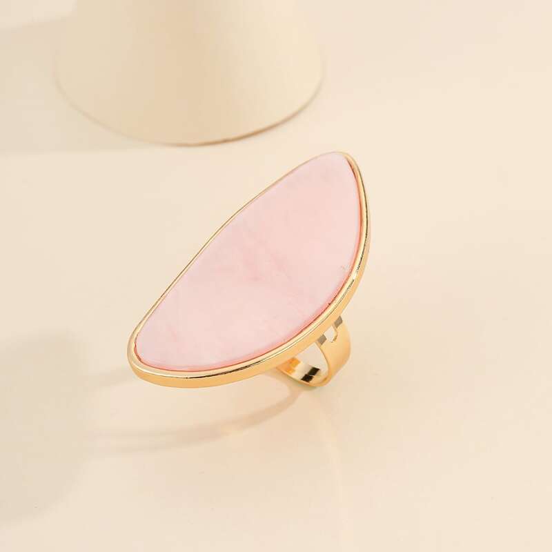 

Gemstone Decor Ring, Pink