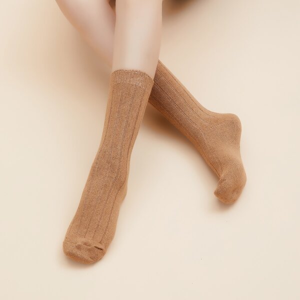 

Simple Plain Socks, Khaki