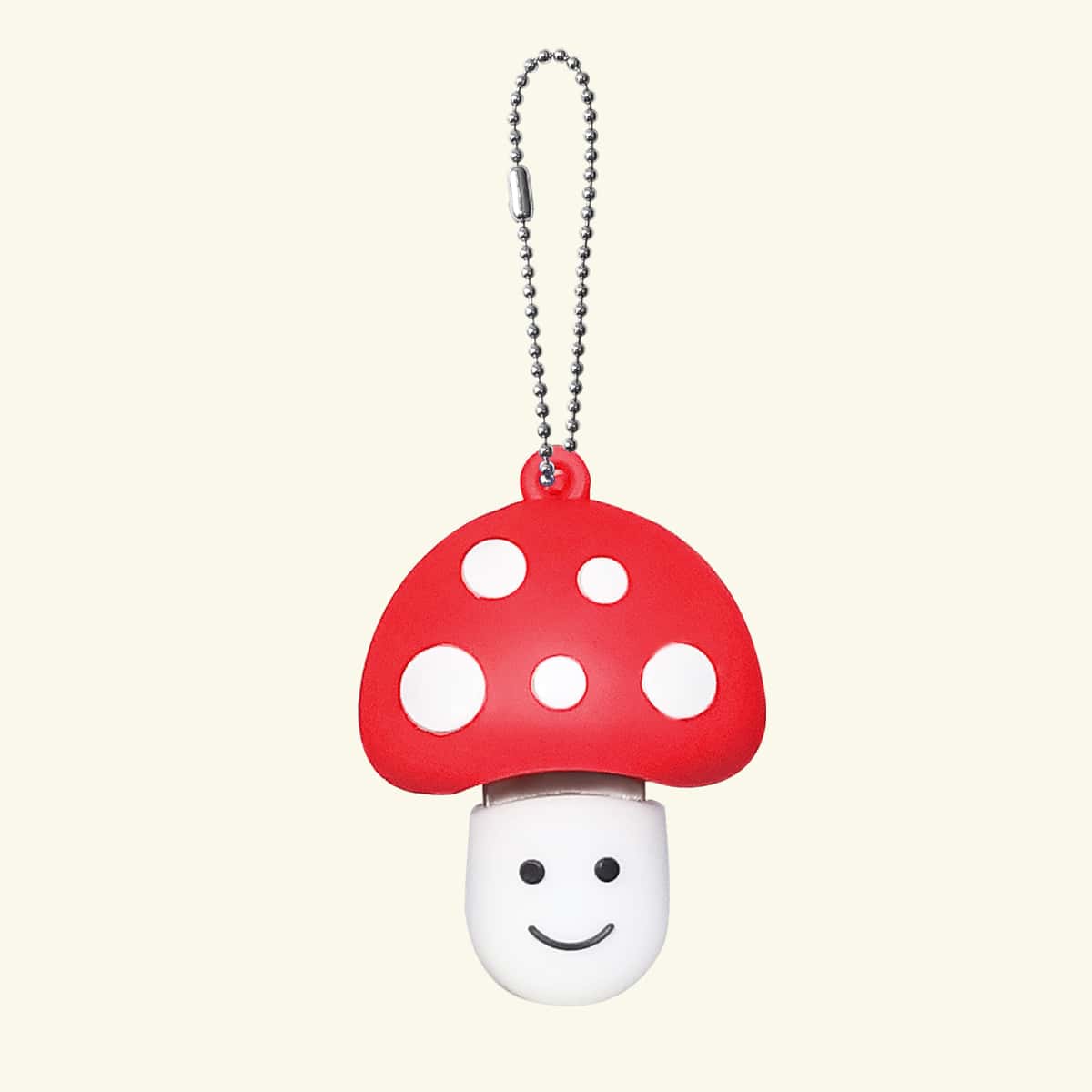 

1pc Cartoon Mushroom Shaped USB Flash Drive, Red and white