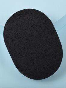 面部海綿，1塊天然纖維素纖維壓縮海綿，用於面部清潔、去角質和卸妝，專業深層清潔工具 - 黑色 - 查看 2