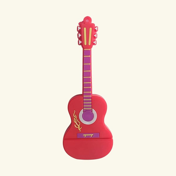 

1pc Guitar Shaped USB Flash Drive, Red