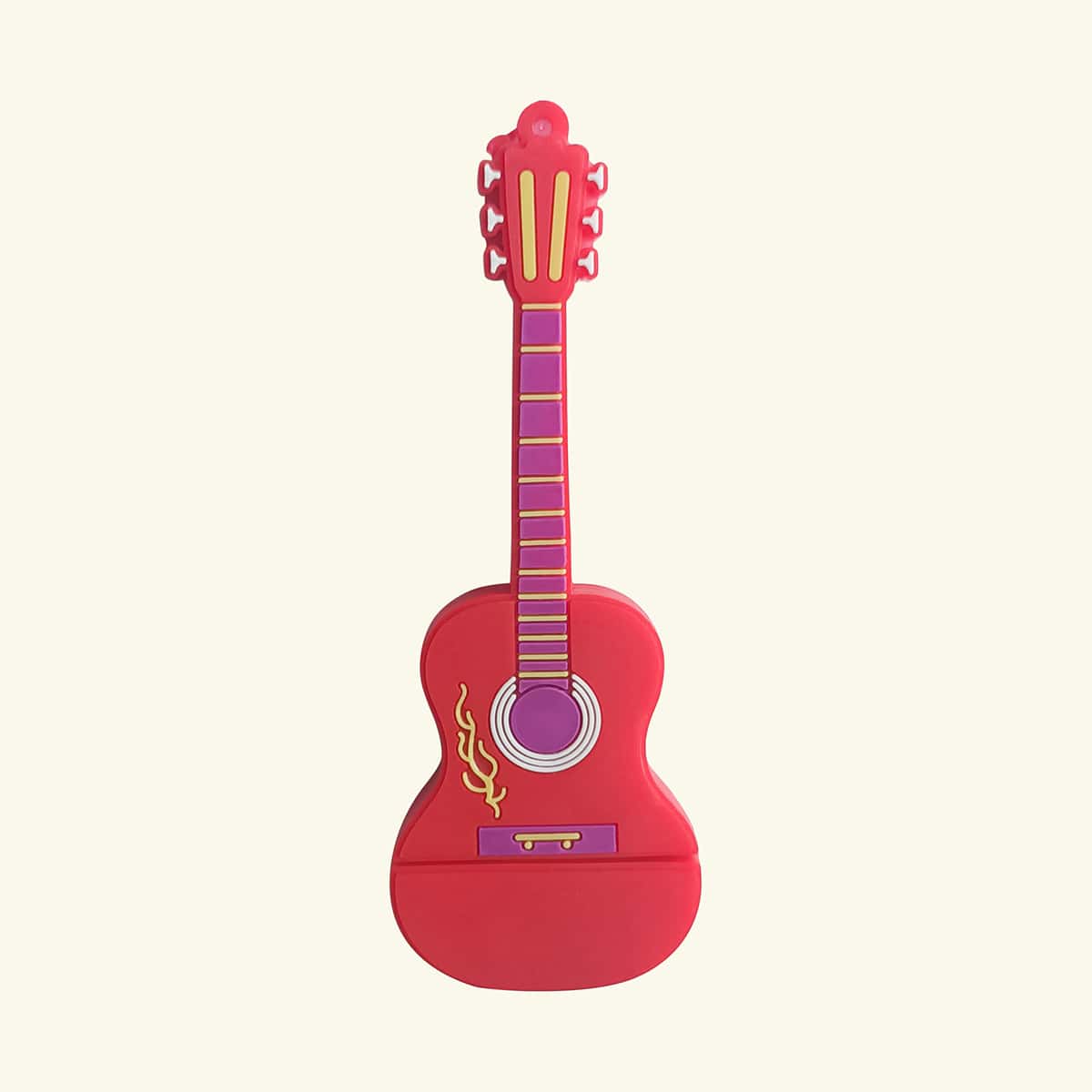 

1pc Guitar Shaped USB Flash Drive, Red