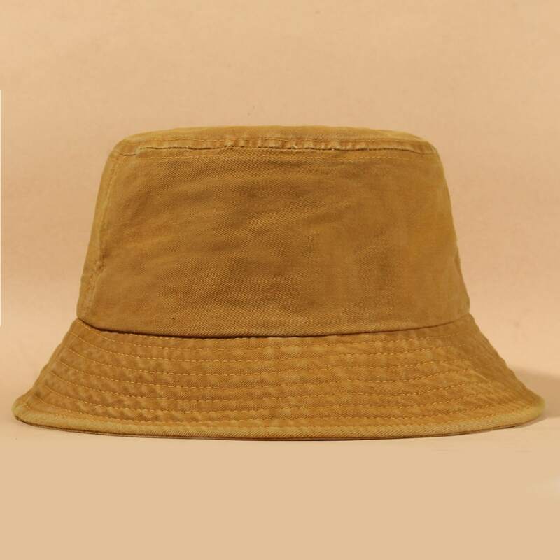 

Simple Solid Bucket Hat, Mustard yellow