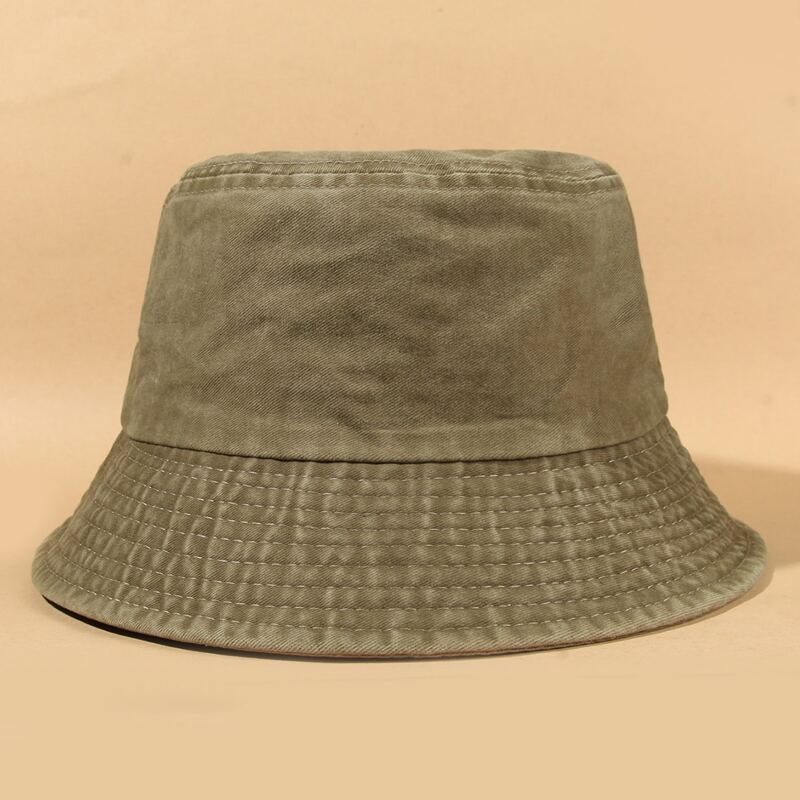 

Simple Solid Bucket Hat, Khaki