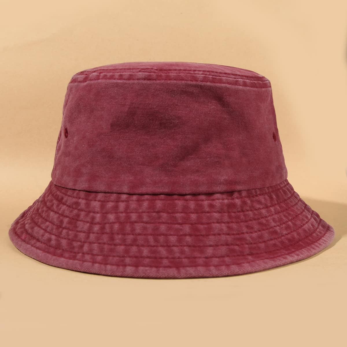 

Simple Solid Bucket Hat, Burgundy