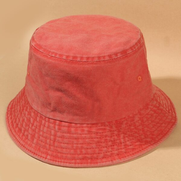 

Simple Solid Bucket Hat, Orange