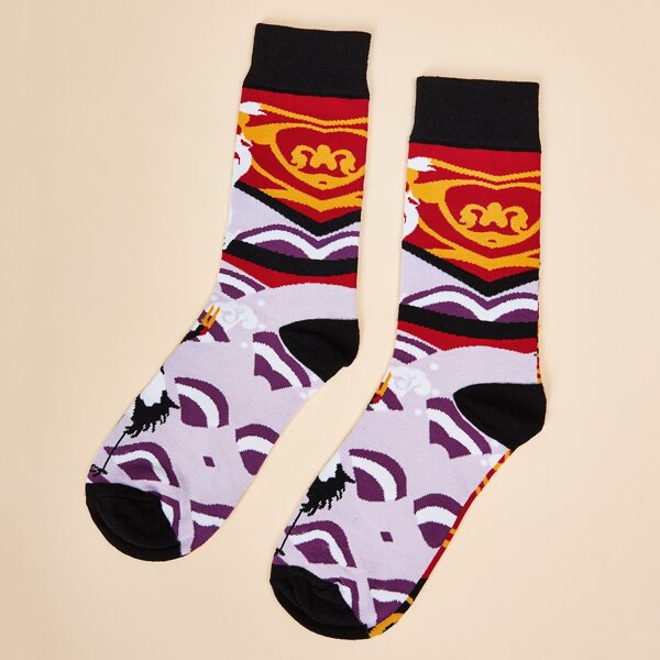 

Color Block Socks, Multicolor