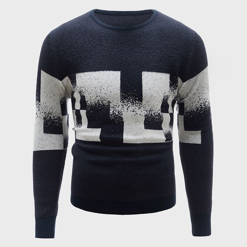 

Guys Colorblock Crew Neck Sweater, Multicolor