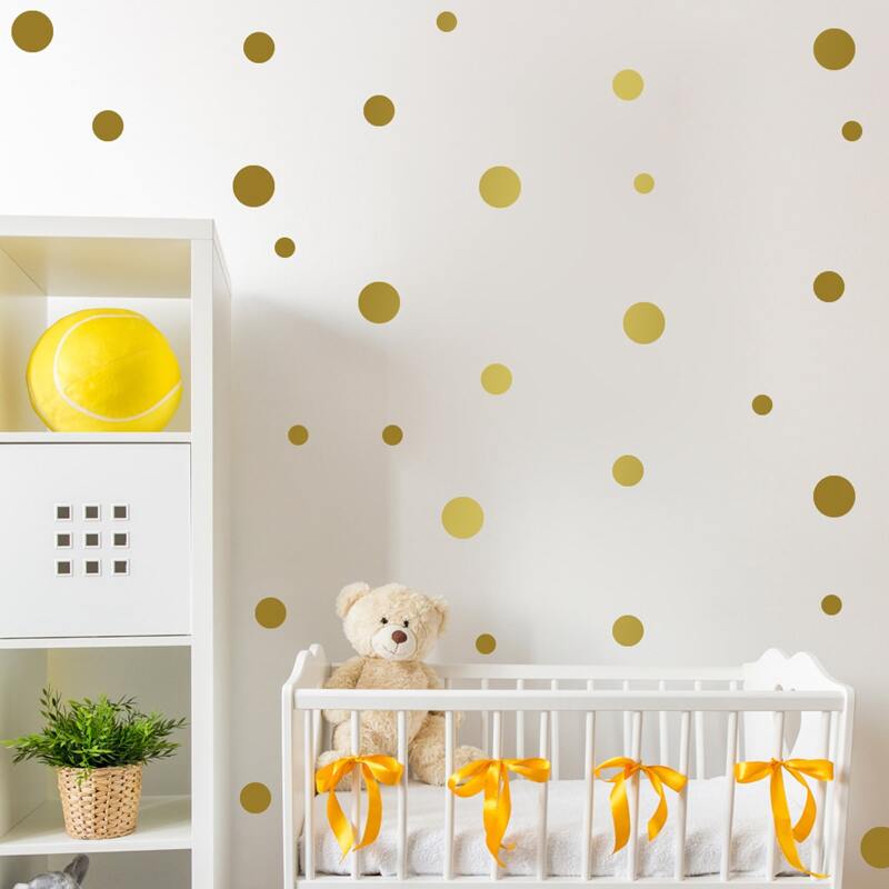 

Circle Pattern Wall Sticker, Gold