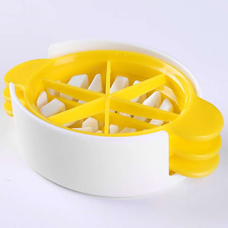 

1pc 3 In 1 Egg Cutter, Yellow
