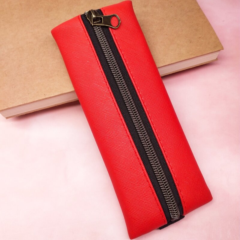 

Plain Pencil Bag, Red