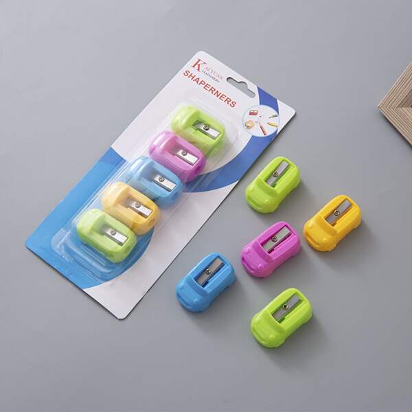 

5pcs Random Color Pencil Sharpener, Multicolor