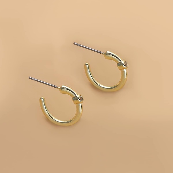 

Simple Cuff Hoop Earrings, Gold