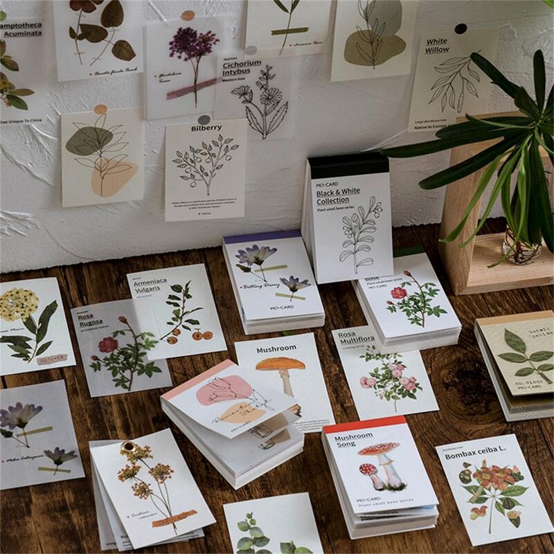 

1pack Plants Print Random Memo Pad, Multicolor