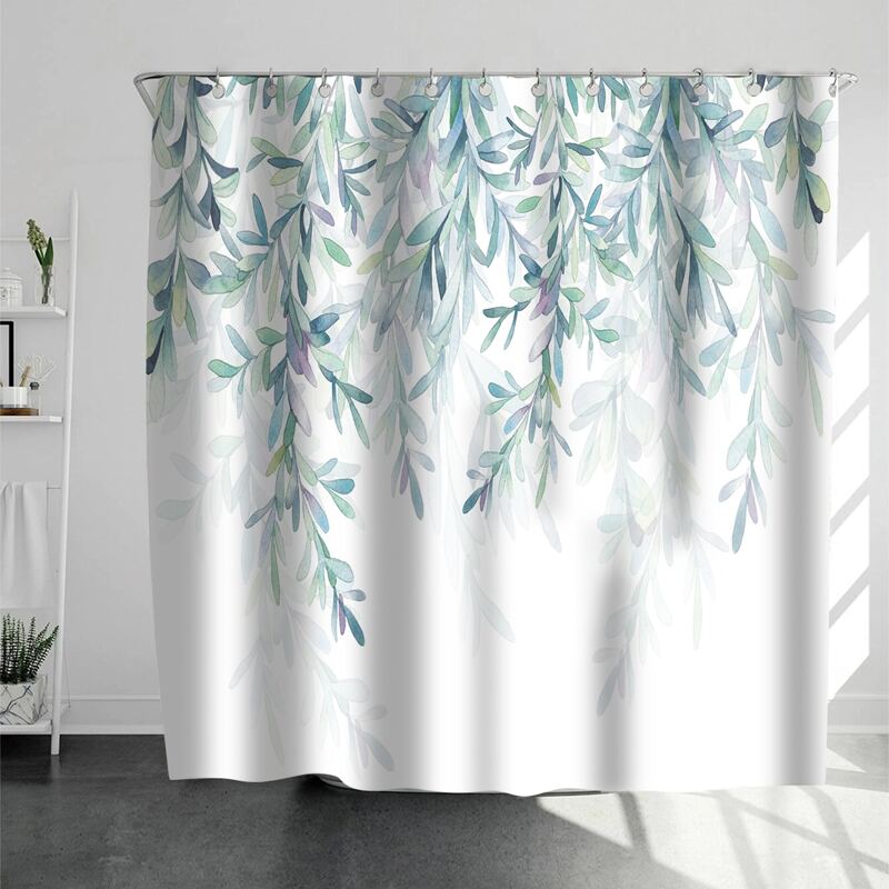 

Leaf Print Shower Curtain, Multicolor