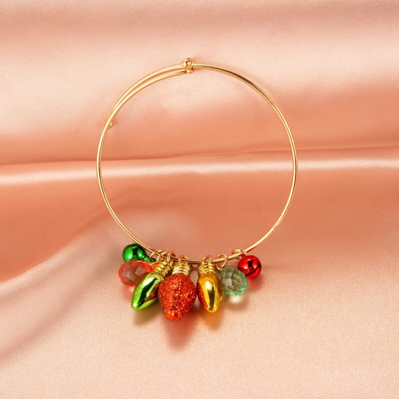 

Christmas Bell Charm Bracelet, Multicolor