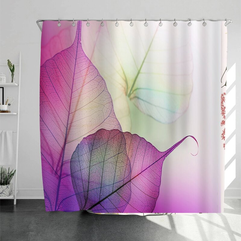 

Leaf Print Shower Curtain, Multicolor