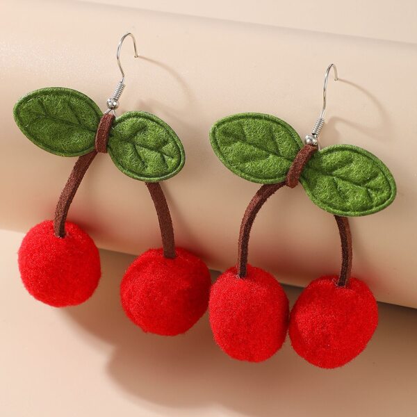 

Cherry Charm Drop Earrings, Multicolor