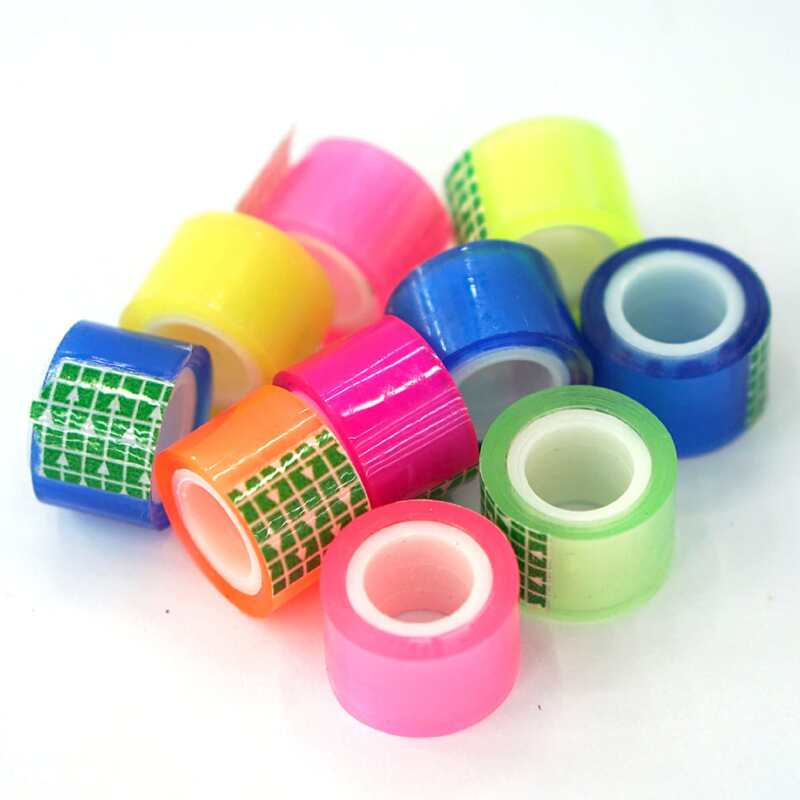 

10pcs Mini Colored Clear Tape, Multicolor