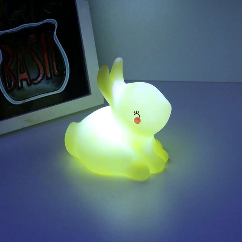 

1pc Rabbit Shaped Night Light, White