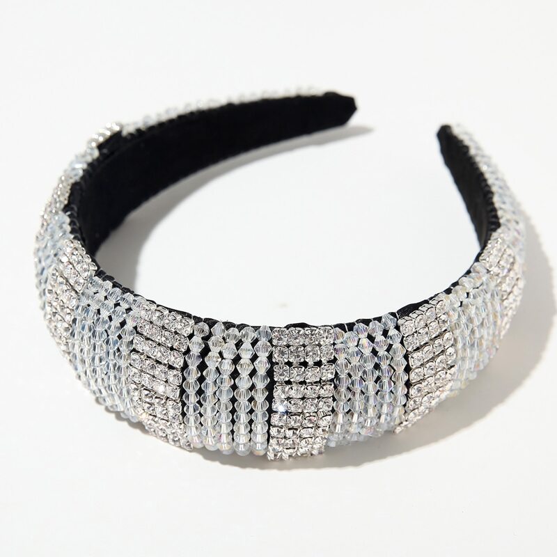 

Rhinestone Hair Hoop, Grey