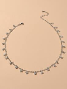 Rhinestone Charm Necklace