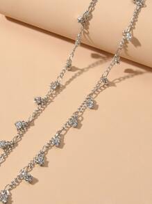 Rhinestone Charm Necklace