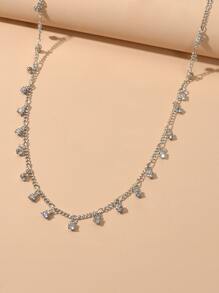 Rhinestone Charm Necklace