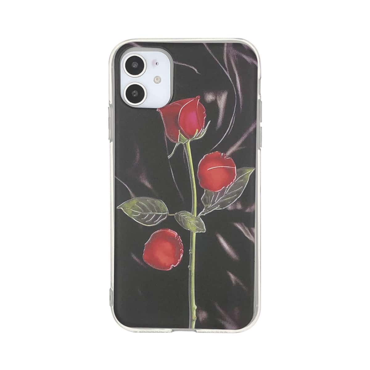 

1pc Flower Print iPhone Case, Multicolor