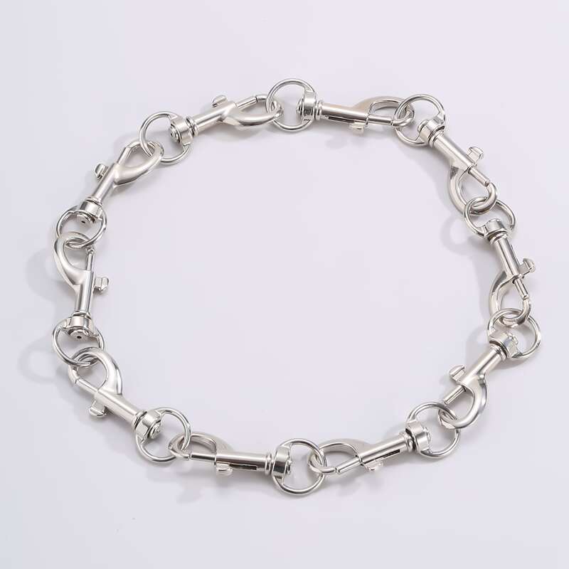 

1pc Keychain Choker, Silver