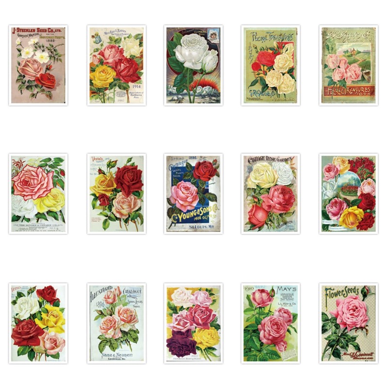 

30pcs Floral Pattern Sticker, Multicolor
