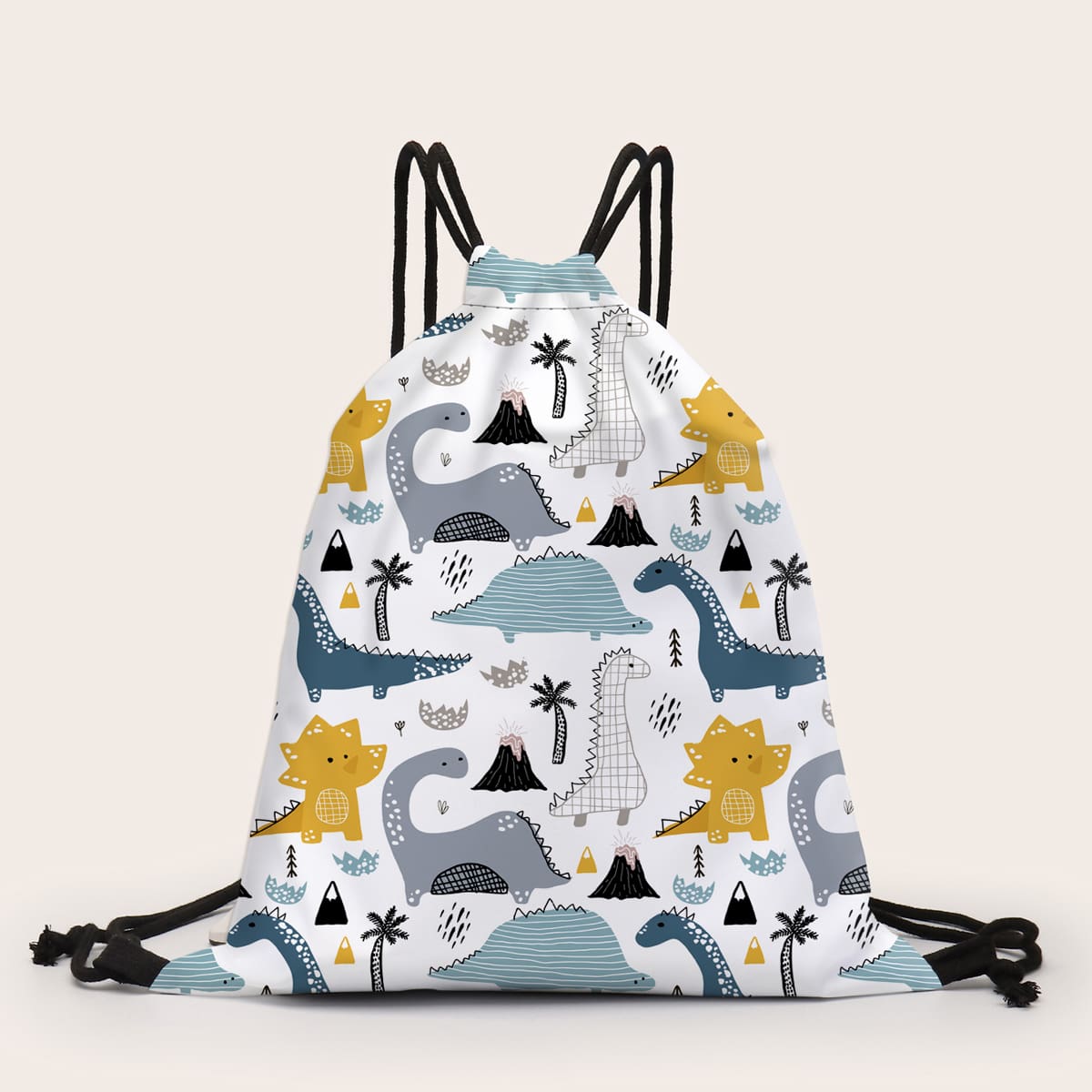 

Cartoon Graphic Backpack, White