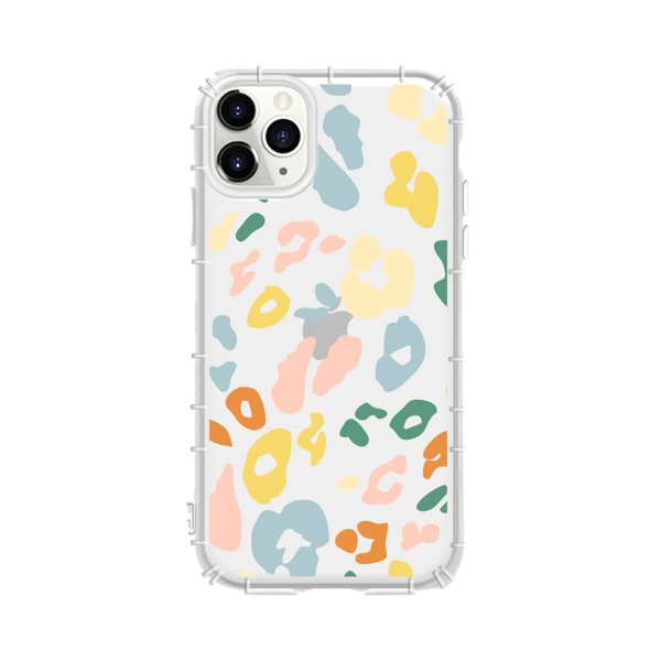 

1pc Graffiti Print Clear iPhone Case, Multicolor
