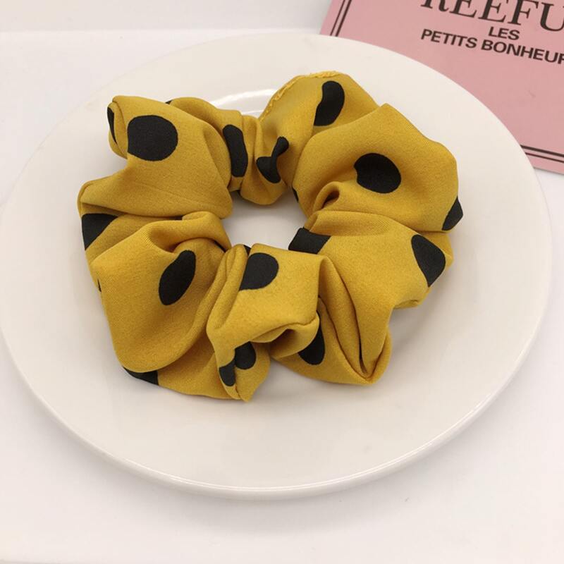 

2pcs Random Polka Dot Scrunchie, Multicolor
