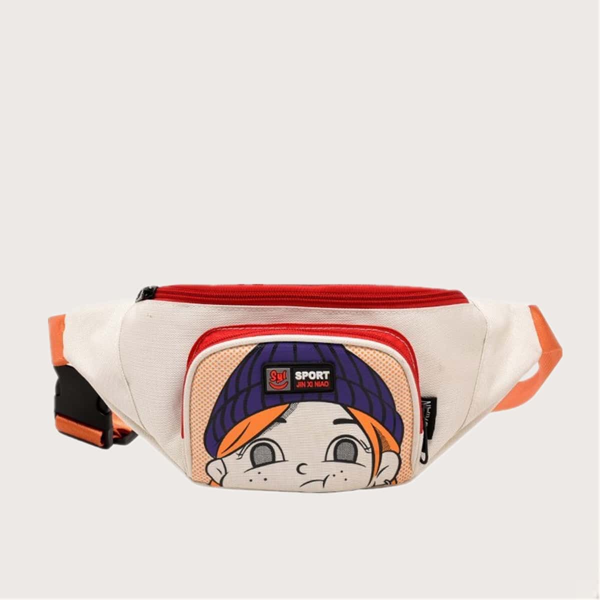 

Cartoon Pocket Fanny Pack, Multicolor
