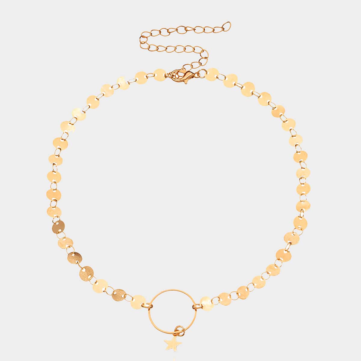 

Star Chain Choker, Gold